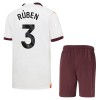 Conjunto (Camiseta+Pantalón Corto) Manchester City Ruben 3 Segunda Equipación 23-24 - Niño